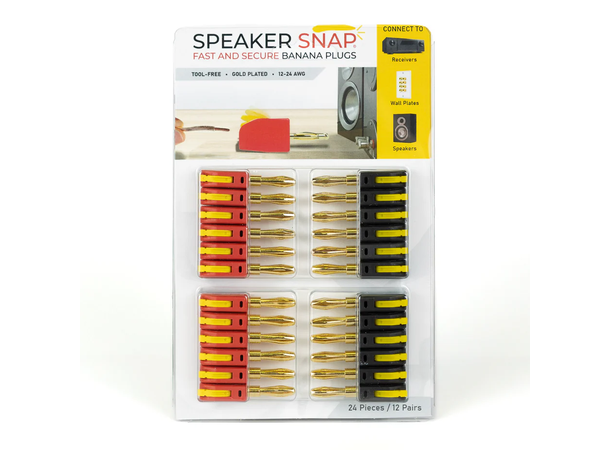 Speaker Snap Banana 24 Bananplugger, 24 pack 