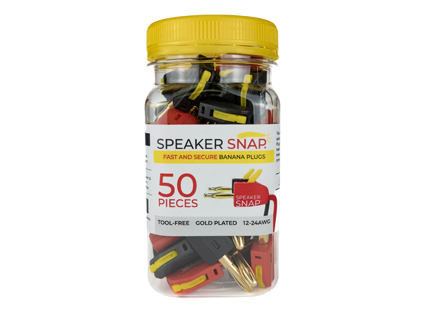 Speaker Snap Banana 50 Bananplugger, 50 pack 