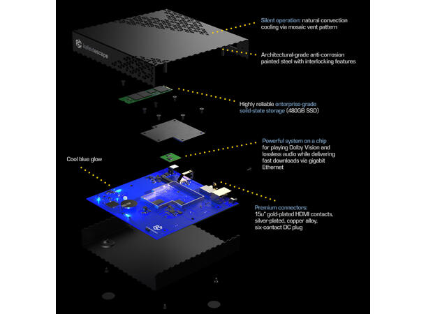 Kaleidescape Strato E 4K Movie Player Mediespiller, 480GB lagring 