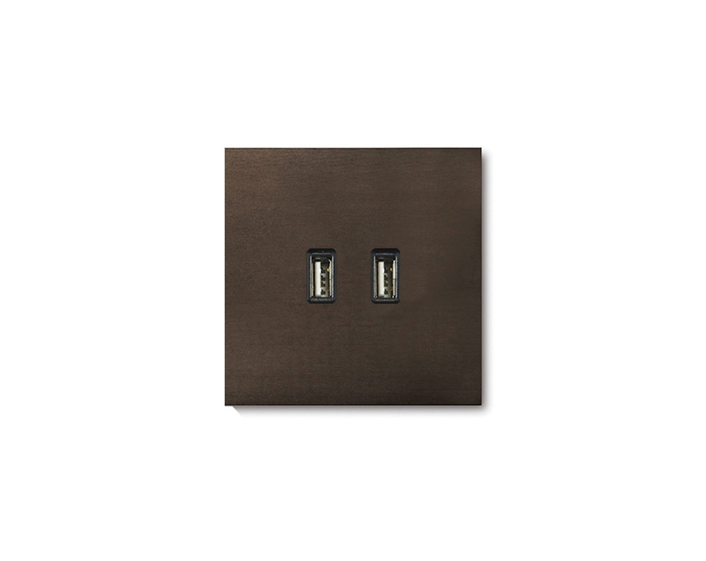 Basalte 1 hulls ramme for USB, bronze
