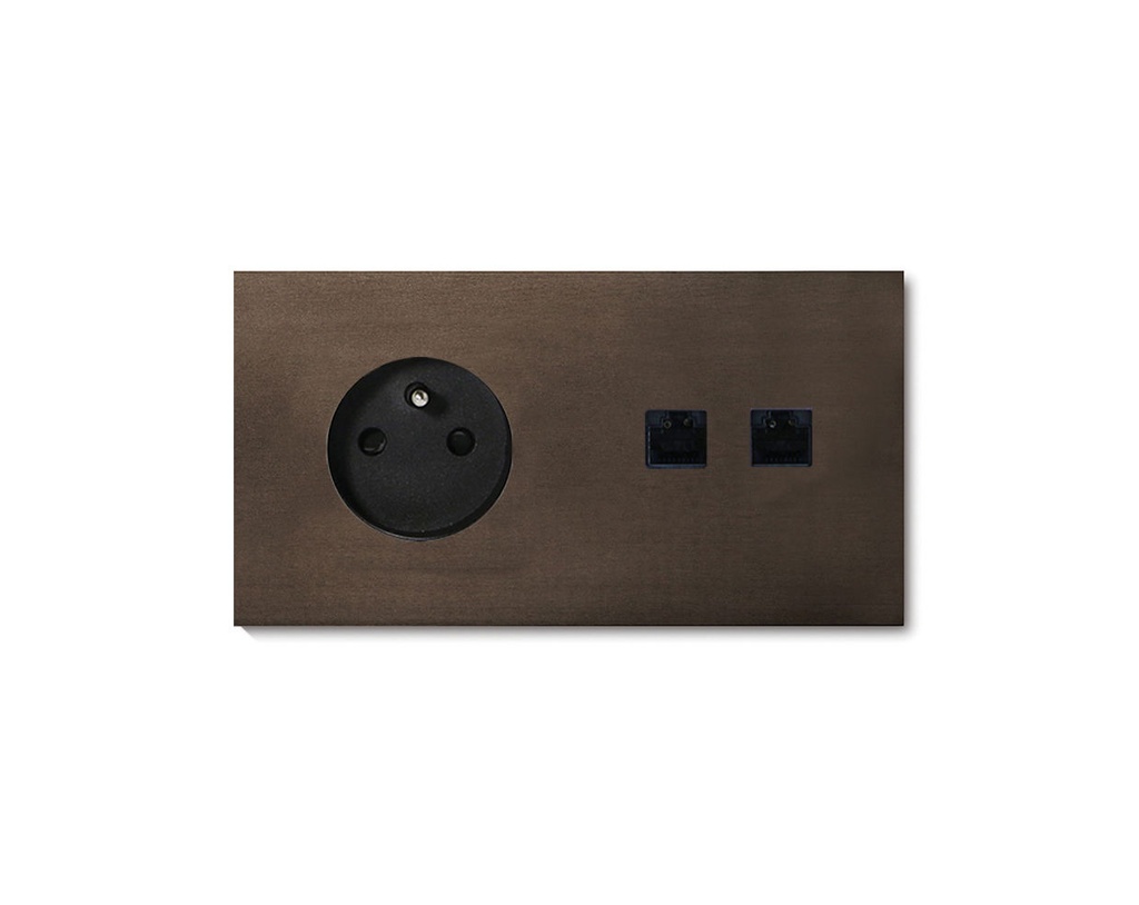 Basalte 2 hulls ramme, bronze